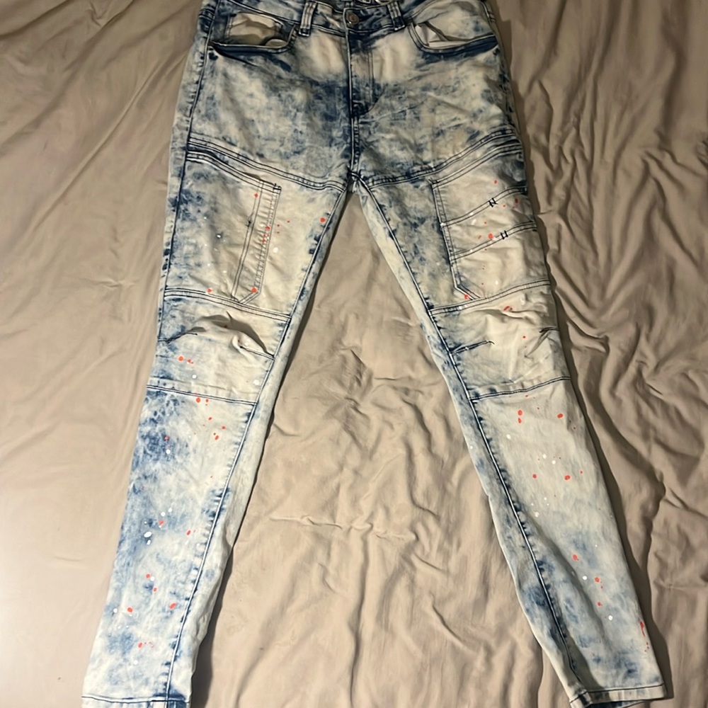 Mecca Brand Stretch Fit Jeans – Size 34, 75% Cotton, Comfortable & Durable